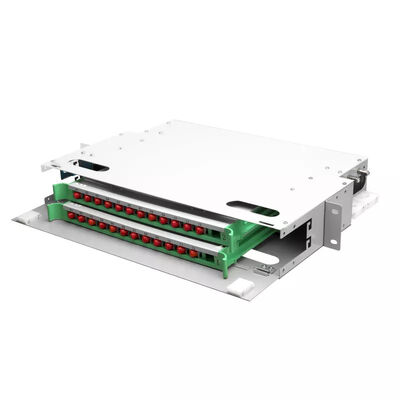 De Vezelcomité 24 van FTTH 1U Kern het Flardcomité ODF van het 19 Duimrek Eenheid
