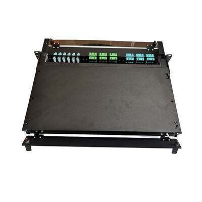 19“ LC-het Comité van het Vezelflard MTP MPO 1U de Beëindigingsdoos van de Metaalvezel