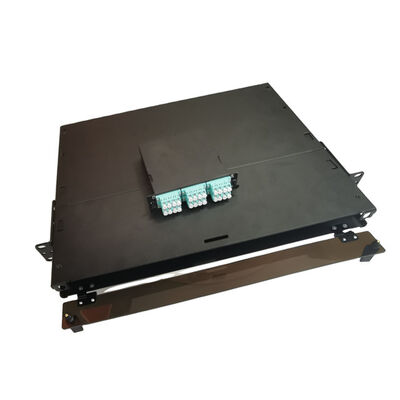 19“ LC-het Comité van het Vezelflard MTP MPO 1U de Beëindigingsdoos van de Metaalvezel