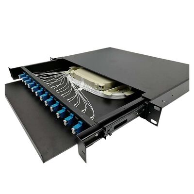 1U 12 het Flardcomité LC van de Havenvezel Optische Duplex Optische Vezel Einddoos