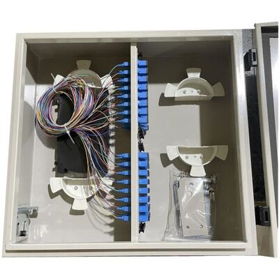 De 48 Kernmuur zet de Doos Openlucht Waterdichte 48F LCD Adapter op van de Vezeldistributie
