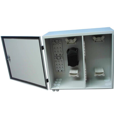 Van de de Vezeldistributie van Grey Fiber Optic Enclosure Outdoor LC ODF Eindkern 96