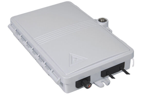 2Port Fiber Optic Terminal Box FTTH Outdoor/Indoor PC ABS Materiaal Lichtgrijs