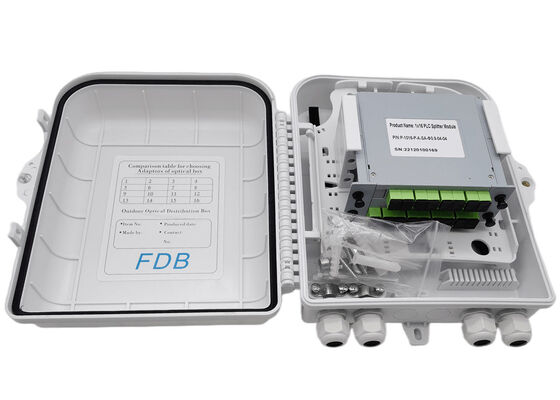 De witte de Dooslc 1x16 PLC van de Vezel Optische Splitser Splitsersmuur zet op