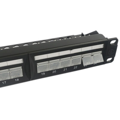 1U 24 het Flardcomité van de Havenhoeksteen Unshielded Stofdichte Hoeksteen RJ45