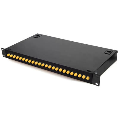 1U het rek zet Optisch het Flardcomité 24 van de Typeodf Vezel Haven op met FC/UPC-Adapter
