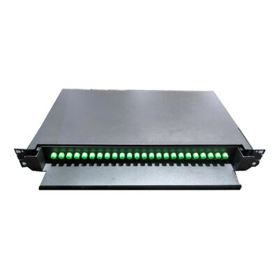 24C FC APC Fiber Count Optical Patch Panel voor G652D / G657A1 vezels