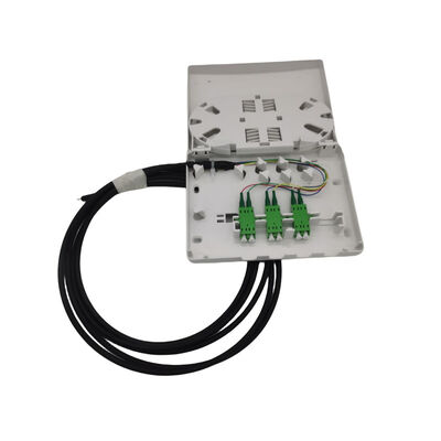6 poorten Compact Fiber Termination Box Kit Afhankelijk van de gekozen muur uitlaat