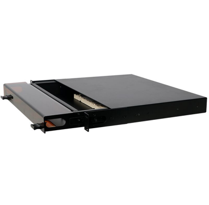 1U 96 Cores MTP MPO -LC Patchpaneel ODF Chassis behuizing Schuiftype met Stofkap voor 4 Cassettes
