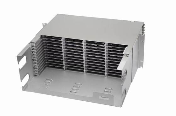 4U 576 Cores MTP MPO -LC Patchpaneel ODF Chassis behuizing Schuiftype voor 48 Cassettes