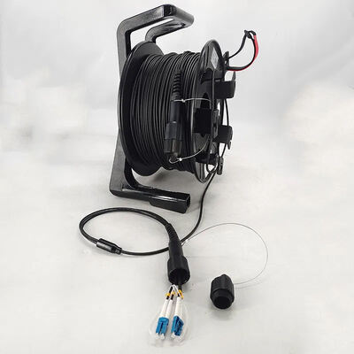 4 6 8 12 24 Core Single Mode OS2 Tactisch Gepantserde Glasvezelkabel Reel LC SC Connector TPU Patchkabel voor Novastar LED Wand